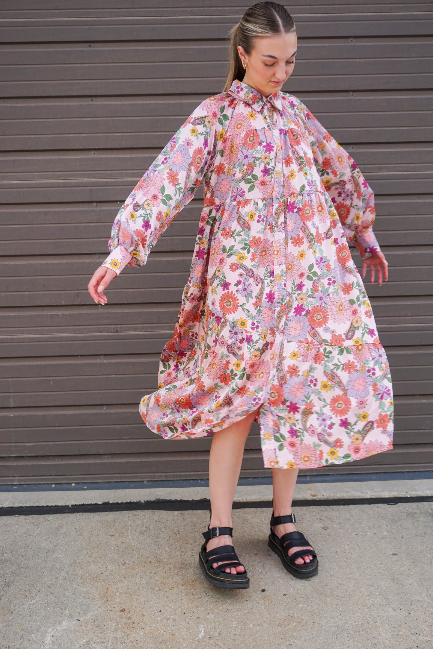 Summer Flowers Midi Dress