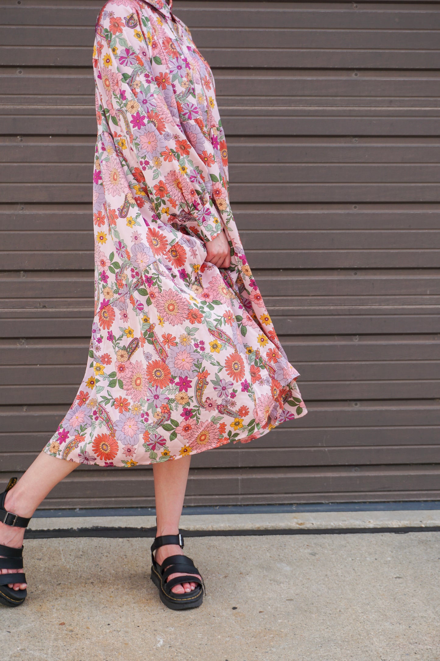 Summer Flowers Midi Dress