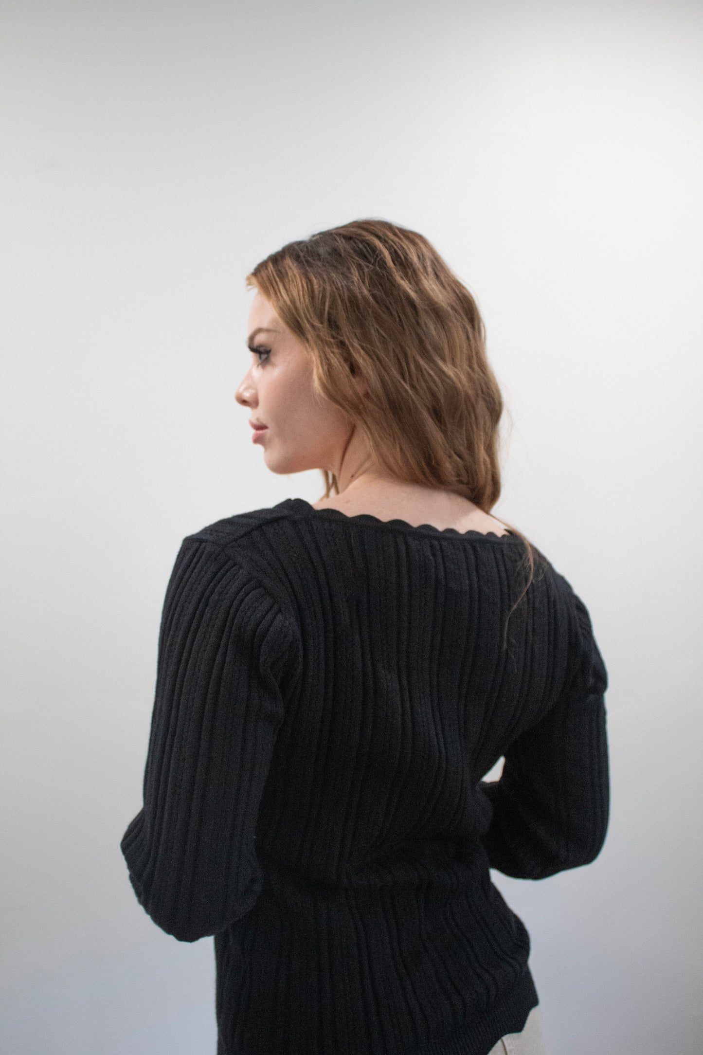 Delicate Details Top in Black