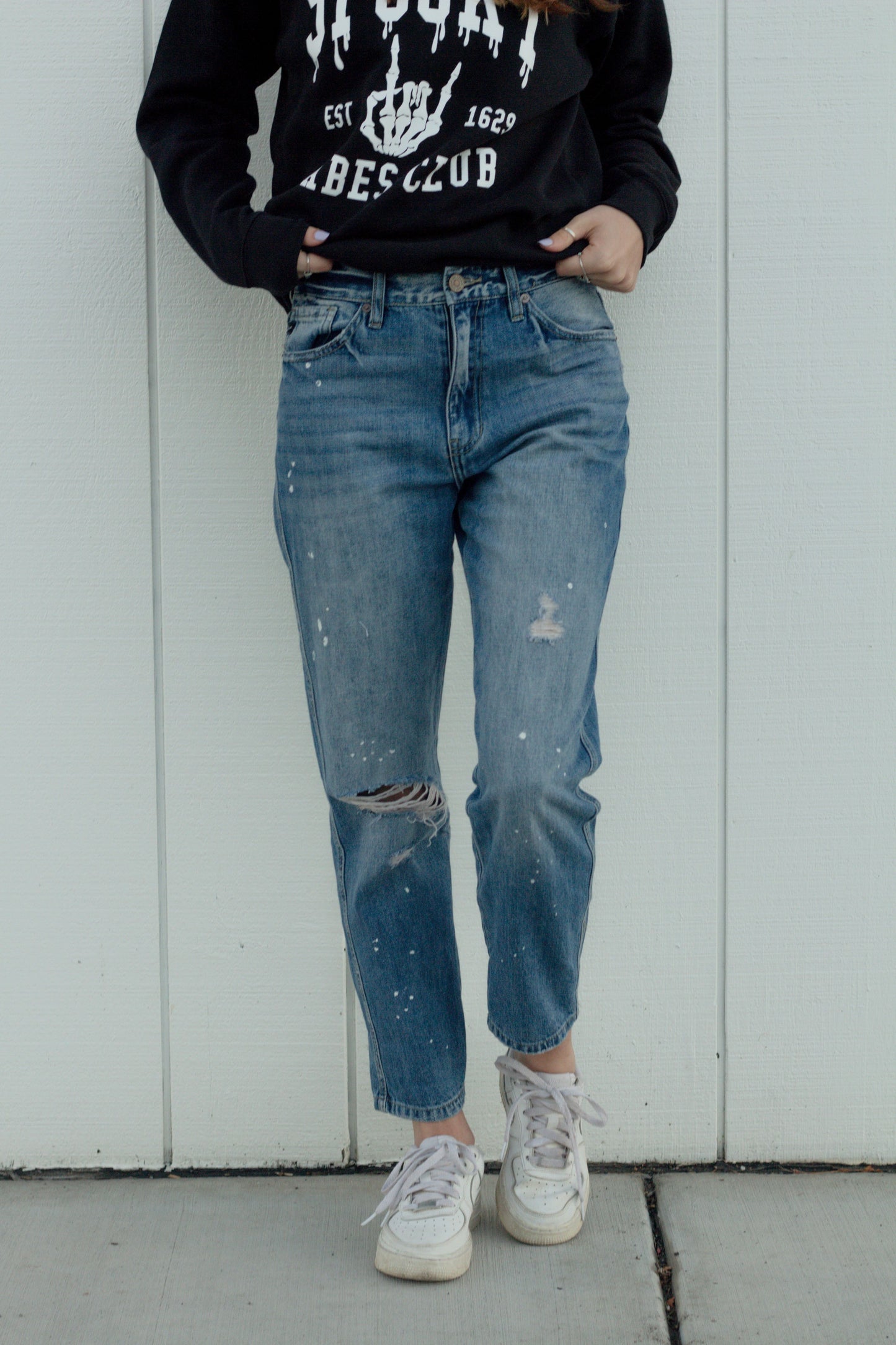 Artsy Boyfriend Jean – Timber Lane Boutique